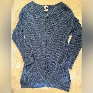NWT Motherhood Blue Open-Weave Knit Sweater